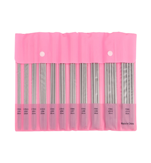 DOUBLE POINTED NEEDLE SET – 8” LONG - BAMBOO - 55 PIECES — GuChet.com